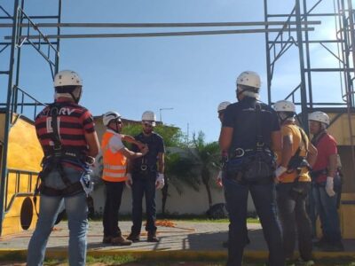 Alunos no curso de NR35 básico e supervisor